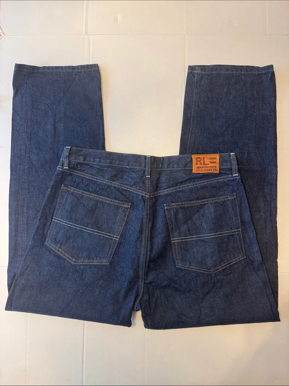 Vintage Polo Jeans Company RL Hayden Relaxed Straight Leg Dark Wash Jeans 34x30